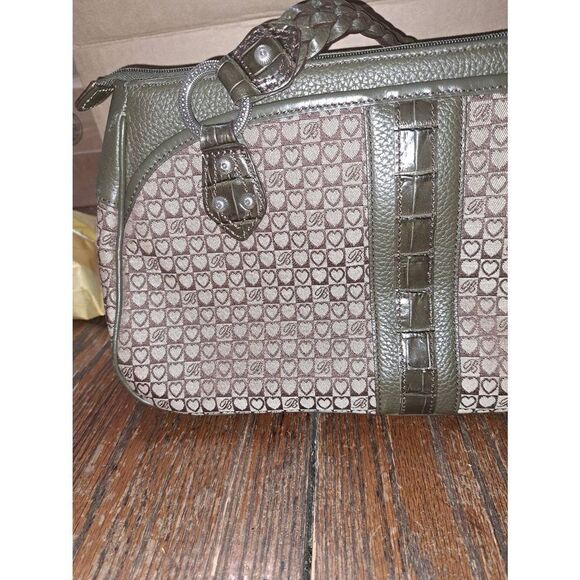 Brighton D451548 Moss Joanna Bag Retired 2010 Purse Handbag Paperwork RARE - Picture 8 of 12
